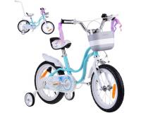 RoyalBaby bájos kerékpár 14" Little Swan - kék