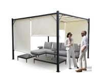 Acél kerti pergola Para Sole Zona behúzható tetővel