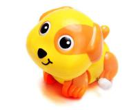 Sárga színű felhúzhatós kutyus