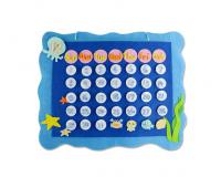 Kék színű kreatív naptár készítő