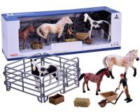 Lovas farm gazdával és kiegészítőkkel - B modell