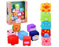 Színes gumiállat készlet