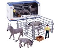 Szamár farm figura készlet kiegészítőkkel - B modell