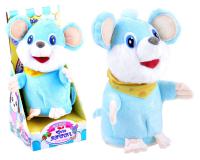 Kék színű hangutánzó plüss egér