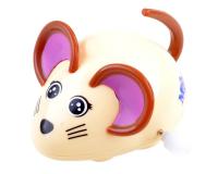 Barna színű interaktív egér gyerekeknek/cicáknak