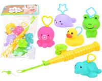 Gyermek fürdőjáték- Horgászbot állatokkal