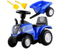 New Holland traktor levehető pótkocsival