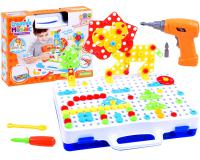 237 darabos kreatív készségfejlesztő játék csavarhúzóval gyerekeknek