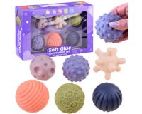 Szenzoros érzékszervfejlesztő masszázs labdák – 6 db