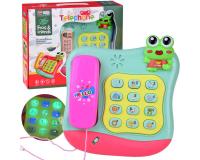 Színes gombos telefon dallamokkal és fényekkel