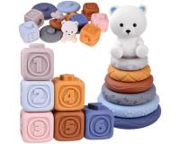 2 az 1-ben szenzoros játék készlet-medvével