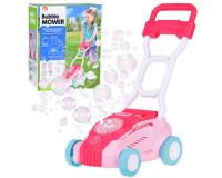 Buborékfújós fűnyíró rózsaszín színben