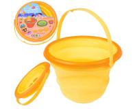 Összecsukható szilikon vödör - citrom