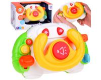 Interaktív szenzoros kormánykerék gyerekeknek - sárga színben