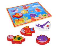 Fa formabeillesztő puzzle - Víz alatti világ