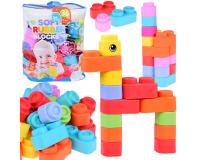 Puha gumi építőkészlet - 36 darabos