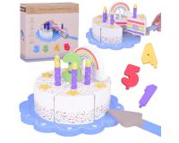 Színes fa szülinapi torta