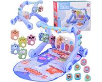 3 az 1-ben oktatószőnyeg – Tologató és játékok egyben! - kék