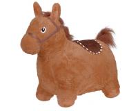 Felfújható plüss ugráló ló gyerekeknek - sötétbarna