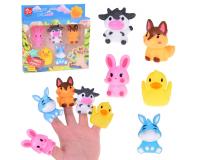 Gumi ujjbábok FARM állatok - 5 darabos