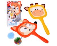 Állati móka- labdás játék állatos ütőkkel