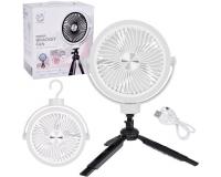 Csendes mini USB-s asztali CLIP ventilátor - fehér