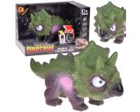 Interaktív gumi Triceratops dinoszaurusz figura üvöltő hanggal