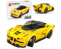 Sportautó SÁRGA - 143 darabos