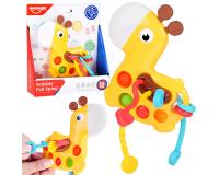 3 az 1-ben ZSIRAFÉ szenzoros játék - csúszkál, húz, pattint