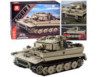 Reobrix német Tiger I tank gyűjtői építőkészlete - 1138 elemes