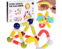 Rugalmas mágneses csőblokkok - 36 darabos csőblokk építéséhez