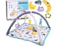 Nagyméretű Oktató Baba Játszószőnyeg + Puha Párna + Játékok
