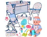 Luxus játék baba szett kiegészítőkkel