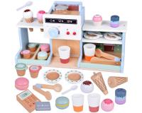 Fa kávézó és fagylaltozó – Desszert és fagylalt játékkészlet