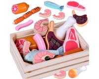 Fából készült játék húsláda