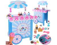 Nagy pasztell színű fa fagylaltozó