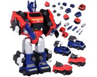Átalakuló Robot MAGNET MECHA - Mágneses transzformátor robotjáték - piros