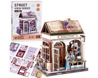 Fa 3D PUZZLE Könyvesbolt épület -148 elemes