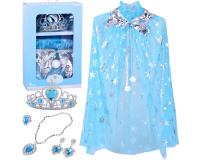 JÉGKIRÁLYNŐ Jelmez - Köpeny és Ékszer Szett