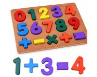 SZÁMOK matematika fa puzzle - oktató jellegű 15 darabos