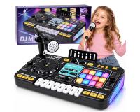 Interaktív DJ keverőpult gyerekeknek Bluetooth-szal, mikrofonnal és világítással