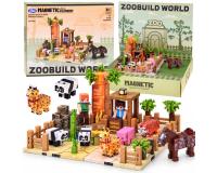 Mágneses ZOO építőkockák - kockák és pixelek 247 darabos