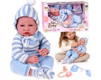Baby boy interaktív baba 12 hangfunkcióval - 45 cm