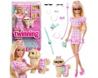 Barbie ikrek szettjei – Baba kiskutyával és hozzáillő ruhákkal
