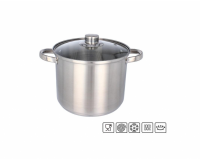 Rozsdamentes fazék fedővel 20x16cm