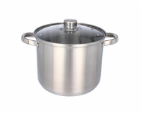 Rozsdamentes fazék fedővel 30x21cm 14L