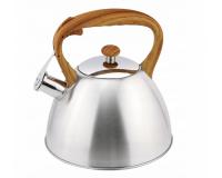 Hagyományos szürke acél teafőző ergonomikus fogantyúval- 3 literes