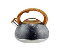 Iwo rozsadamentes acél teafőző fekete színben 2,5 literes