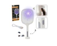 2 az 1-ben rovarirtó lapát 6 UV LED-del USB-C