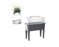 Növénytermesztő asztal tetővel 6 x 38 x 83 cm - antracit